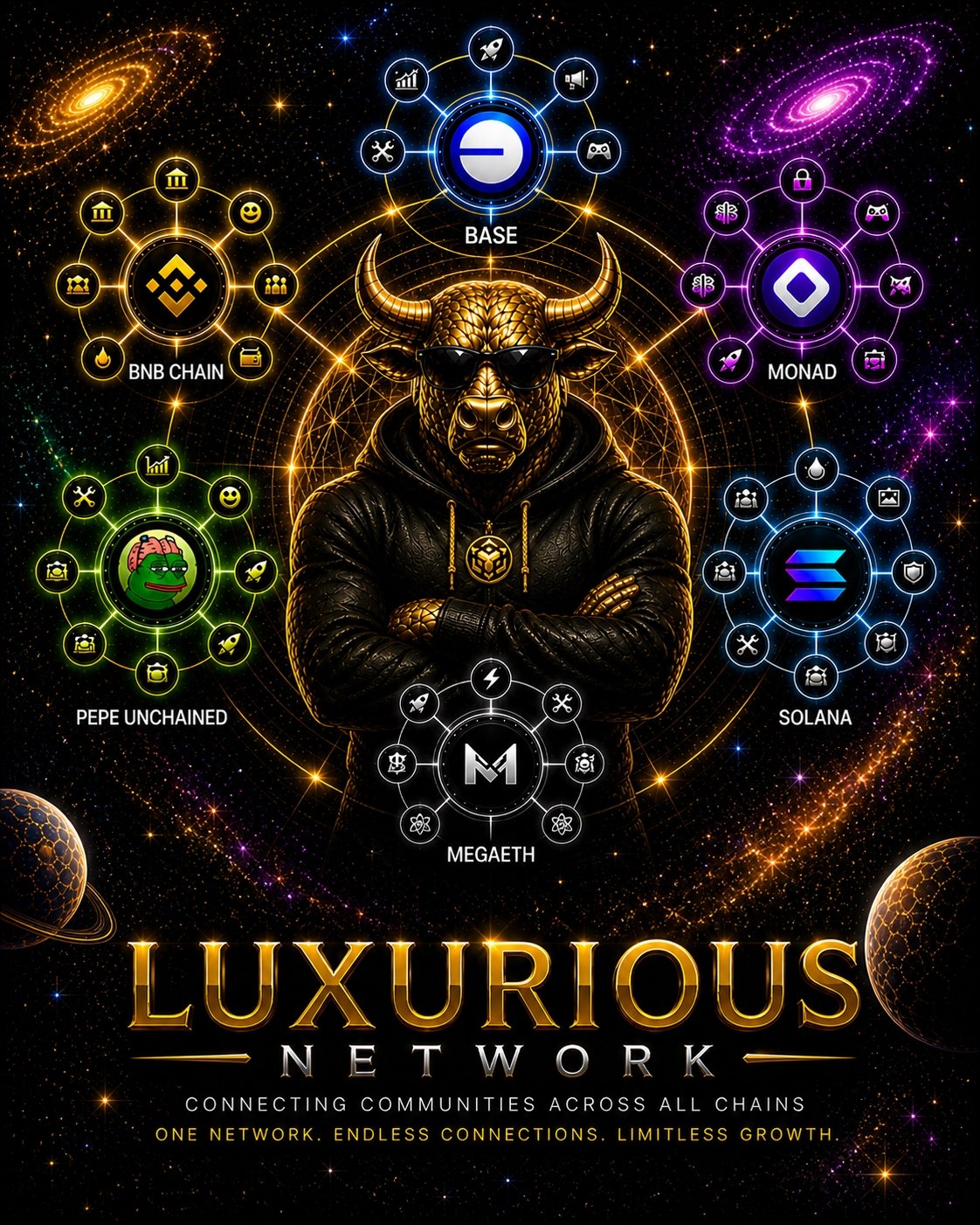 LUXURIOUS network artwork